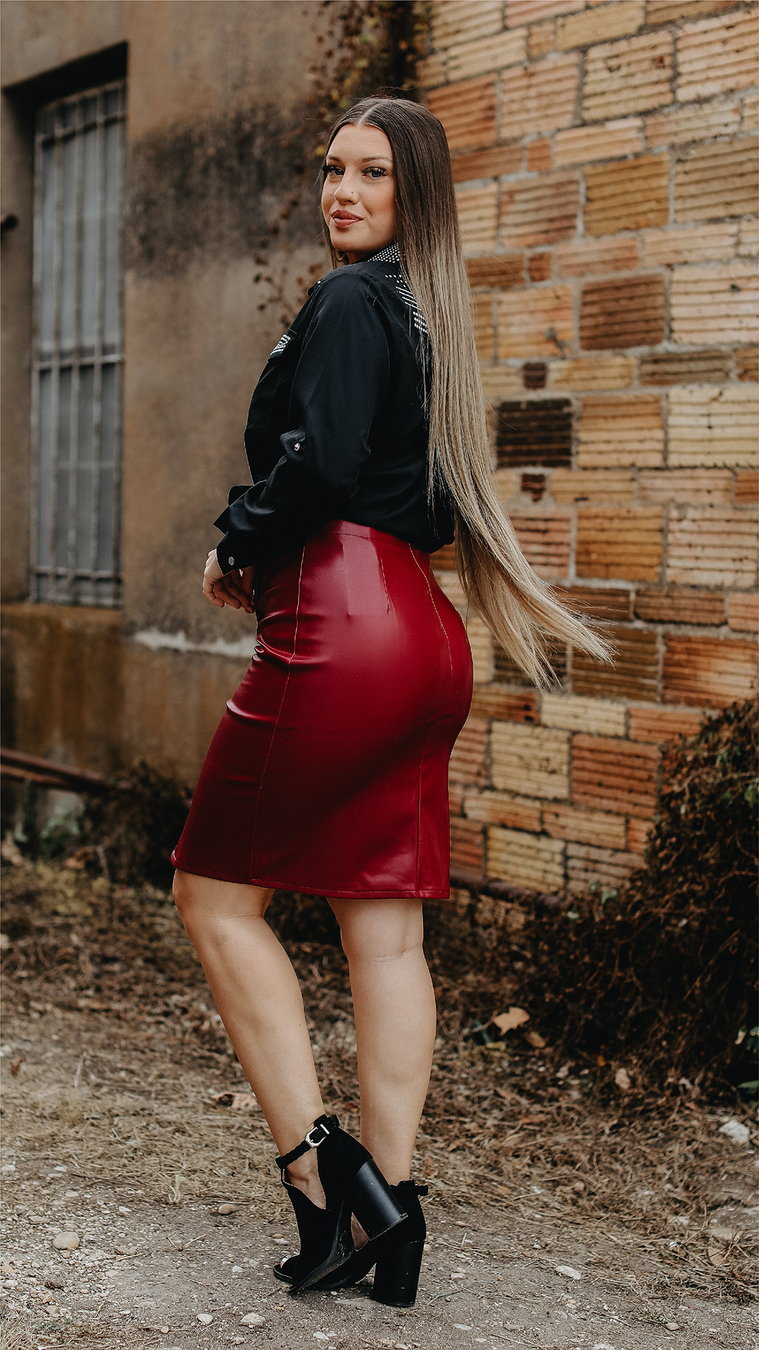 Bad Witch Faux Leather Skirt - Golden Owl Boutique