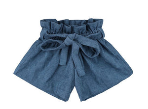 Blue corduroy shorts