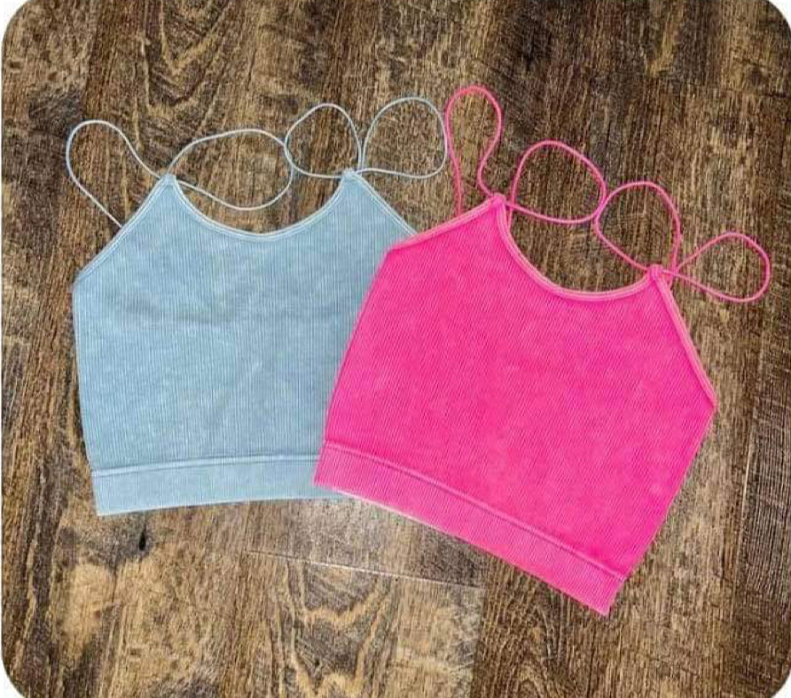 Acid wash sports bra (L/XL)